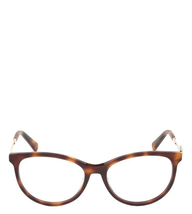 swarovski brown sk5320 cat eye frames for women