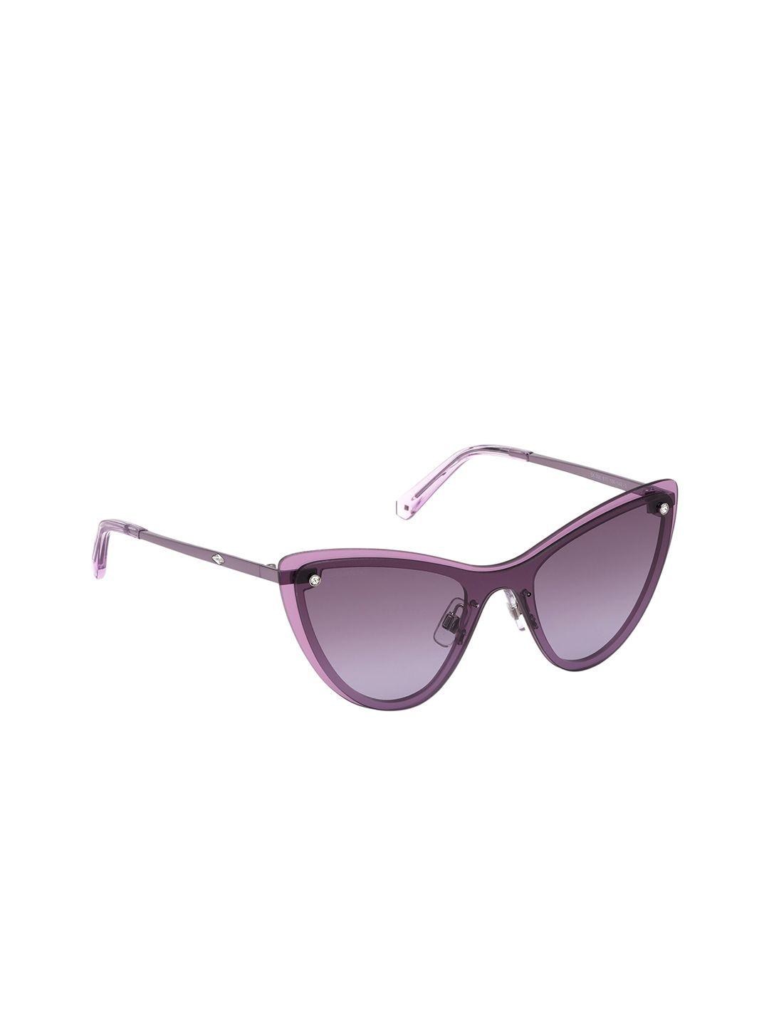 swarovski cat-eye sunglasses with purple lens for women sk0200 00 81t