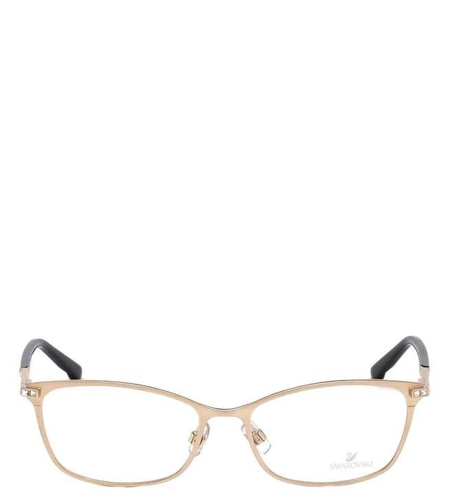 swarovski gold sk5187 rectangular eye frames for women