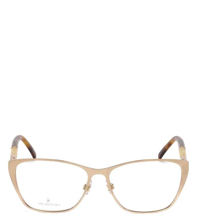 swarovski gold sk5212 square eye frames for women