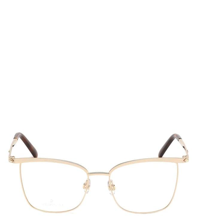 swarovski gold sk5289 53 032 square eye frames for women