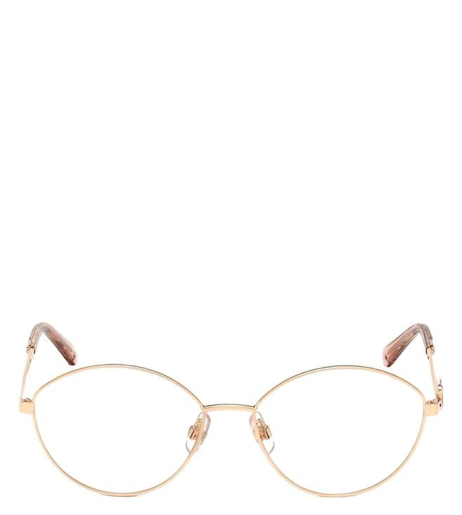 swarovski gold sk5347 55 033 round eye frames for women