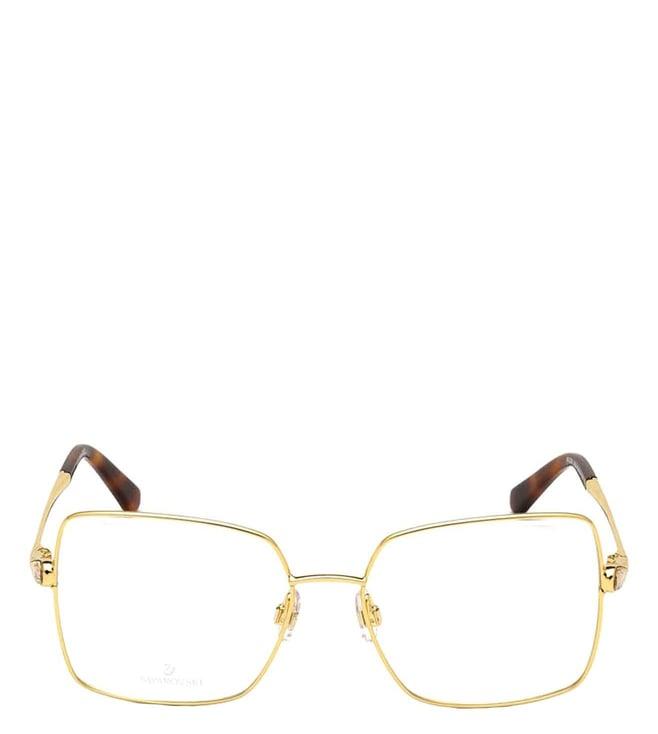 swarovski gold sk5352 square eye frames for women