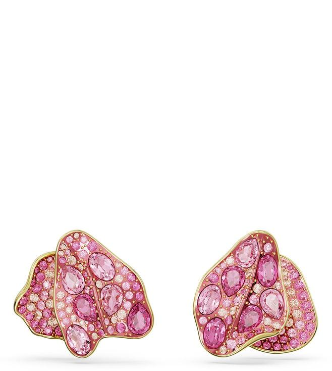 swarovski pink florere studs