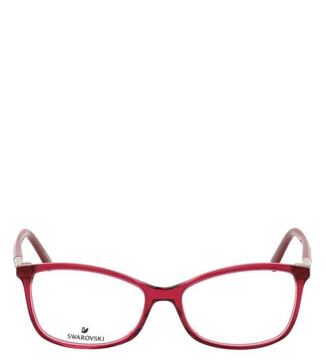 swarovski red sk523951 rectangular eye frames for women