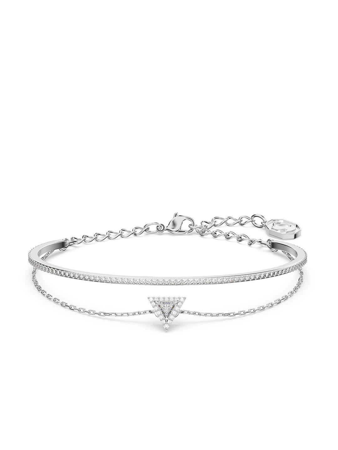 swarovski rhodium-plated ortyx bracelet