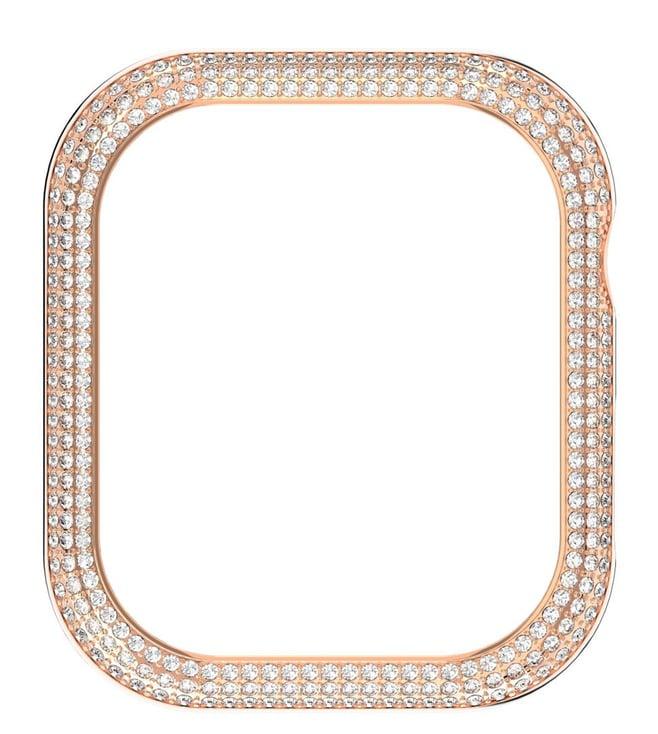 swarovski rose gold sparkling case compatible with apple watch