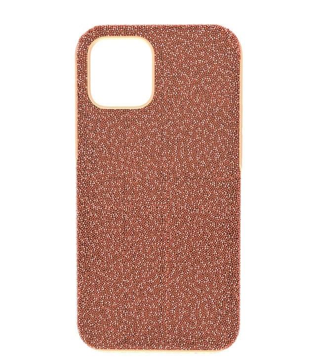 swarovski rose gold-tone iphone 12/12 pro high smartphone case