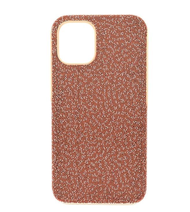 swarovski rose gold-tone iphone 12 mini high smartphone case