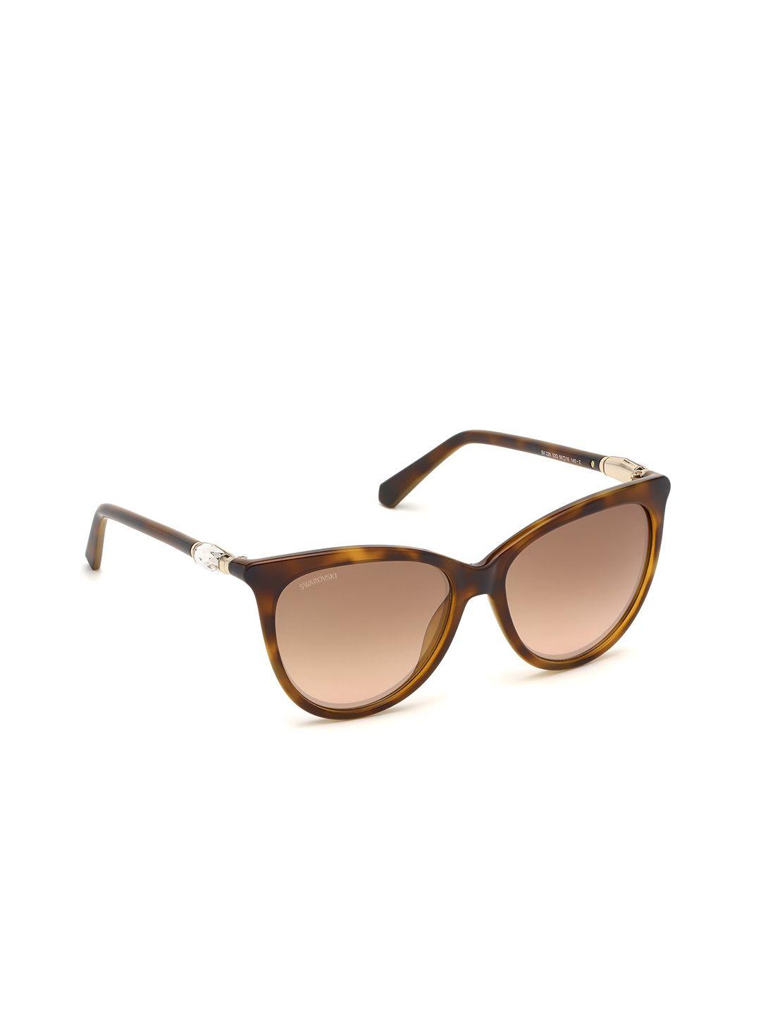swarovski women cateye sunglasses with uv protected lens - sk0226 56 52g