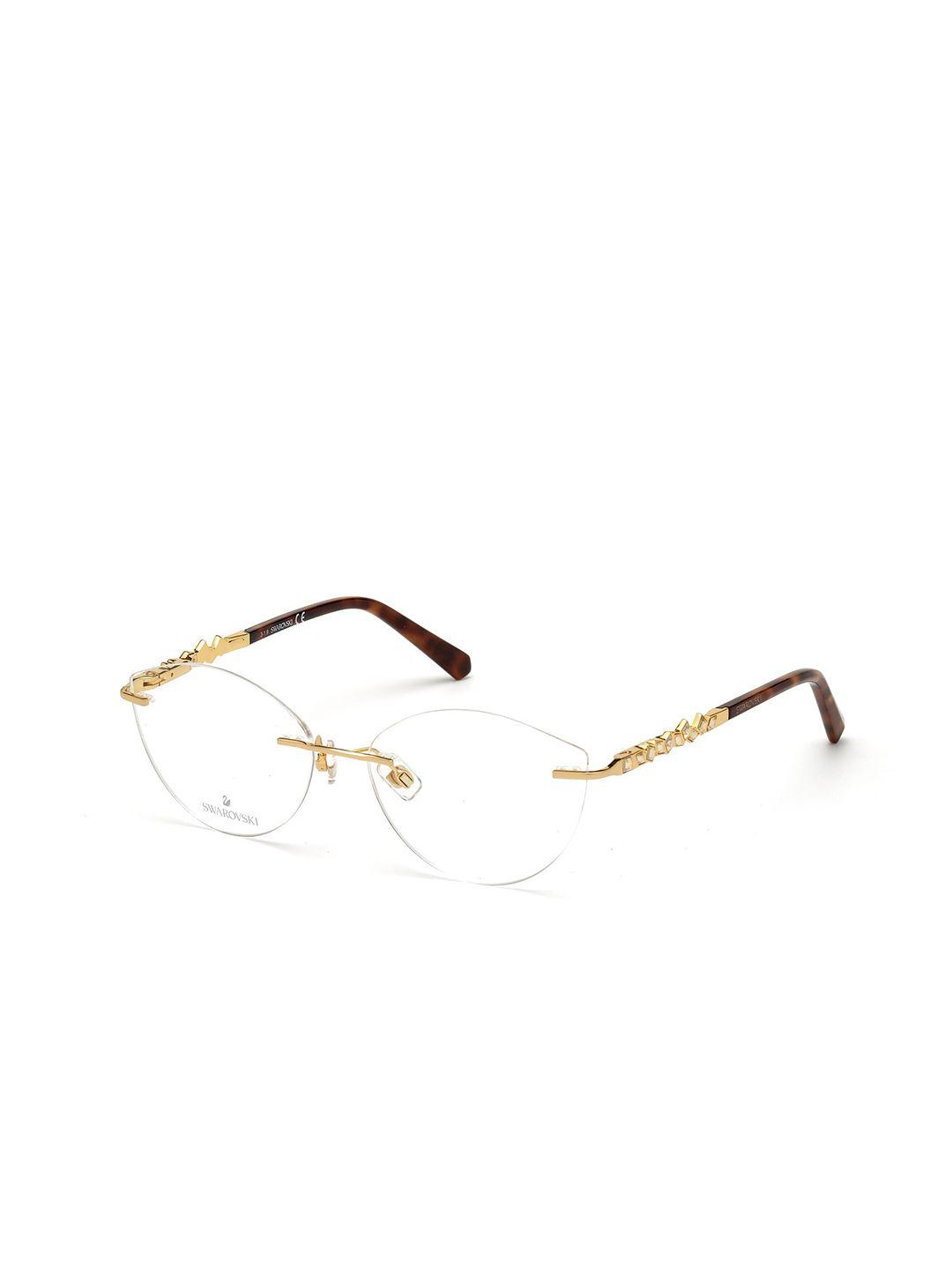 swarovski women rimless oval frame sk5346 55 030