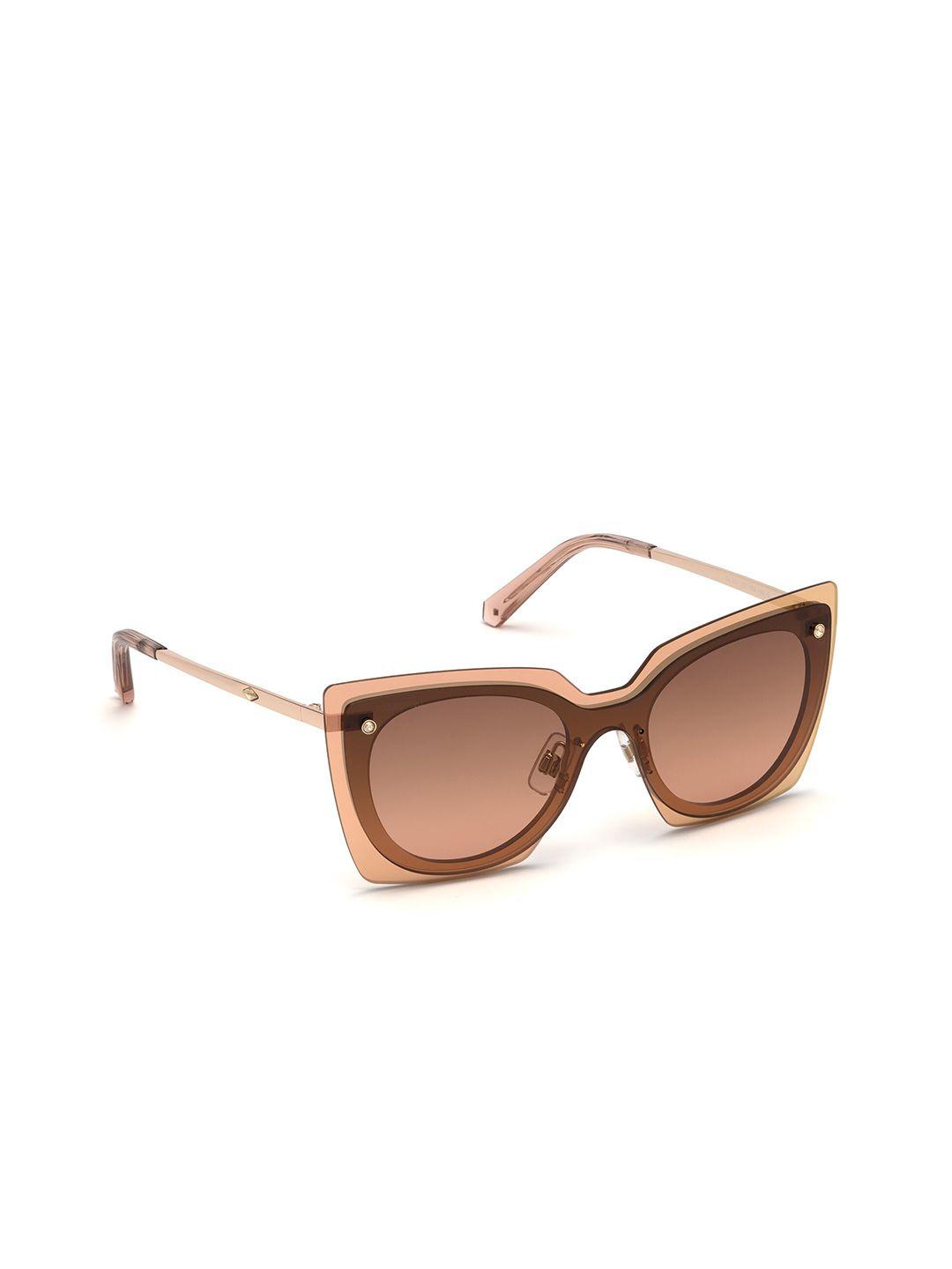 swarovski women square sunglasses with uv protected lens - sk0201 00 28t