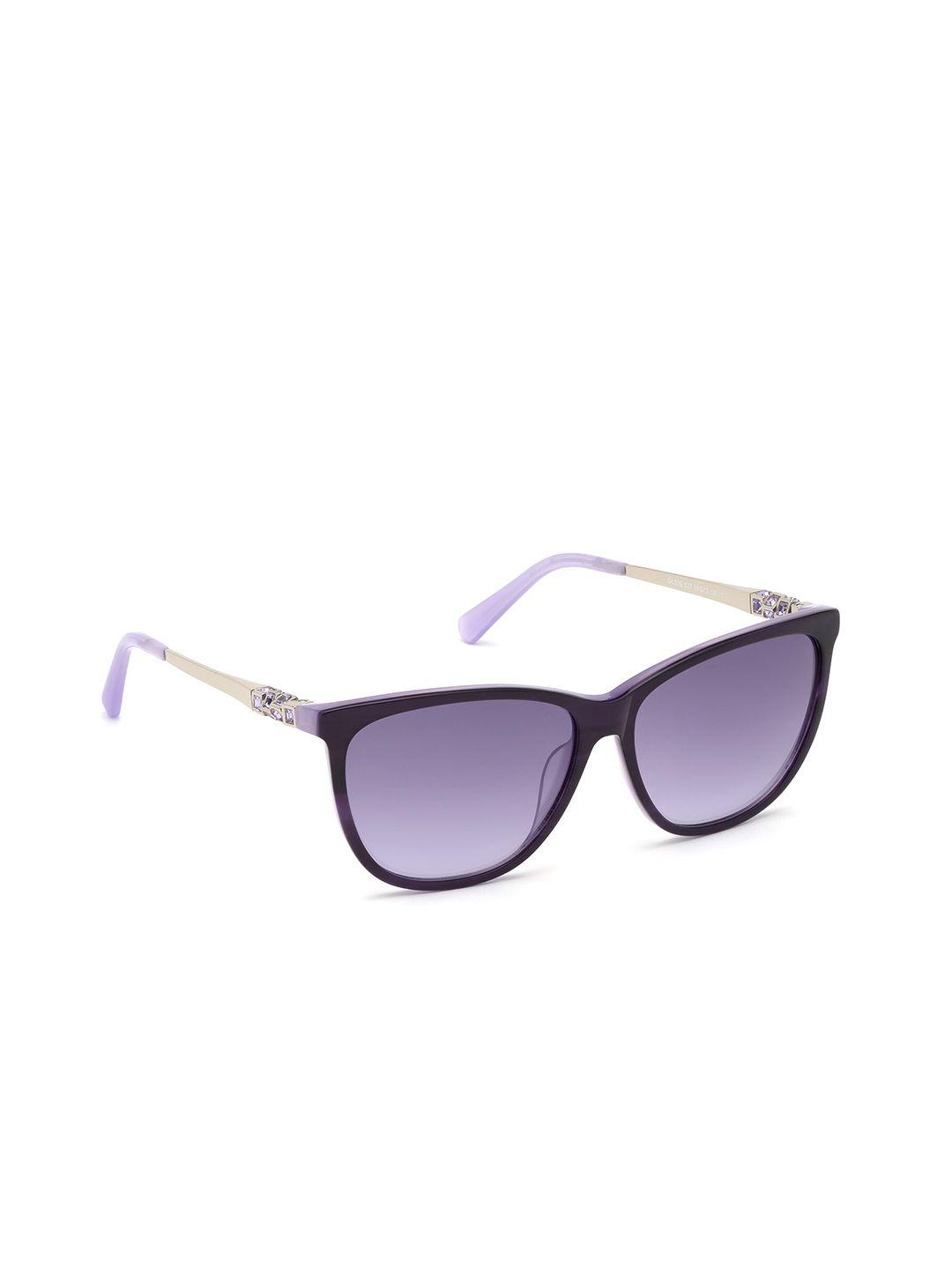 swarovski women square sunglasses with uv protected lens - sk0225 56 83z