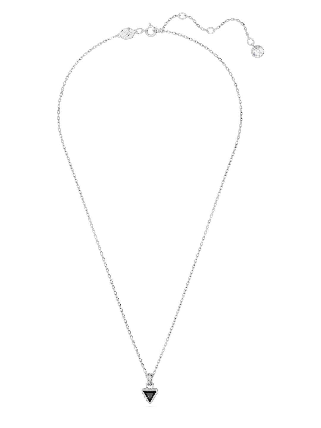 swarovski women stilla:pend tri gry/rhs necklace