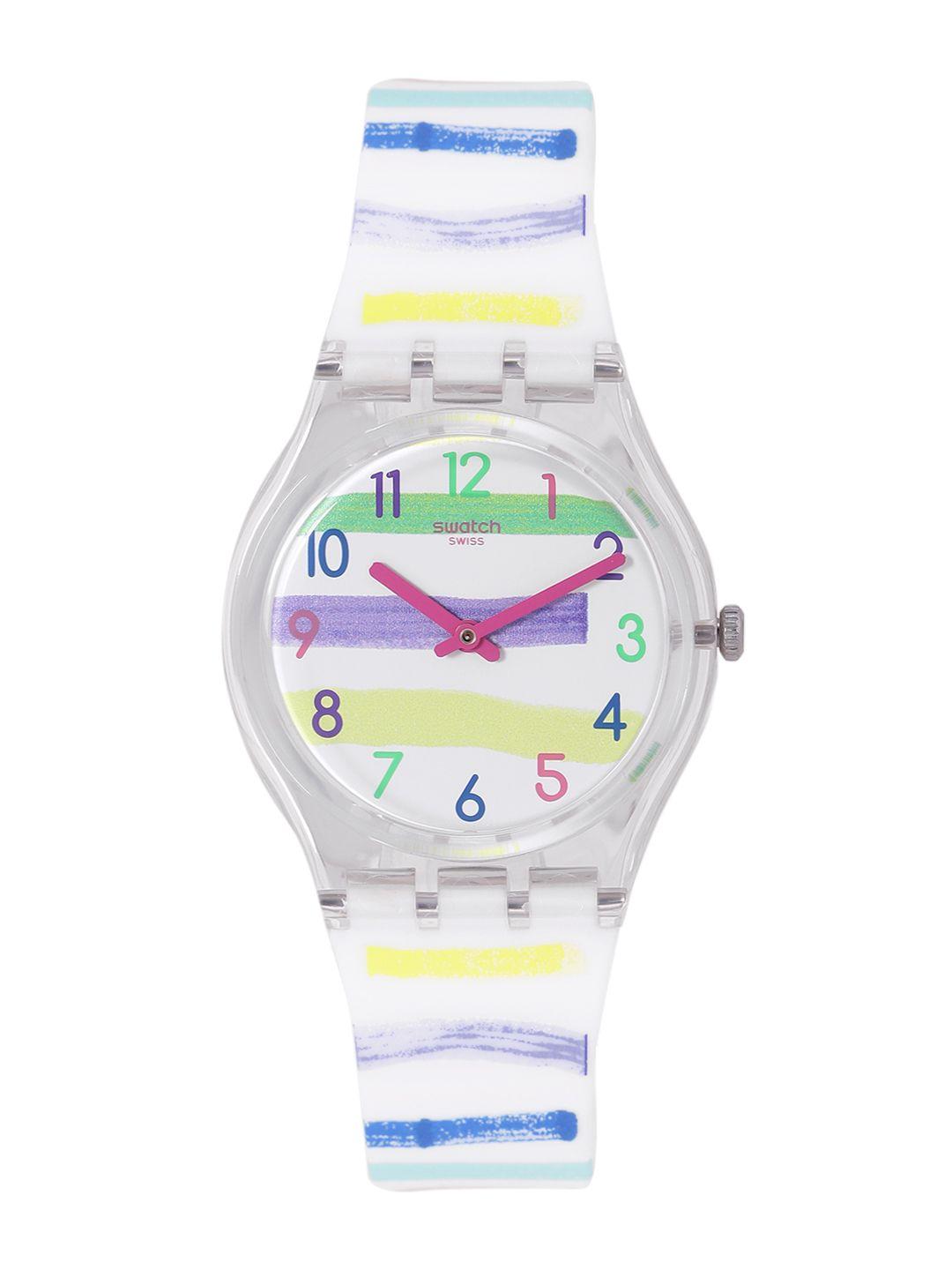 swatch mediterraneanviews unisex multi water resistant analogue watch ge254