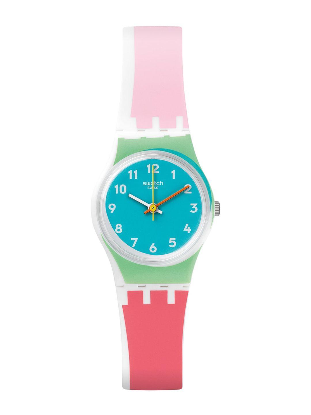 swatch unisex dial & straps analogue watch lw146