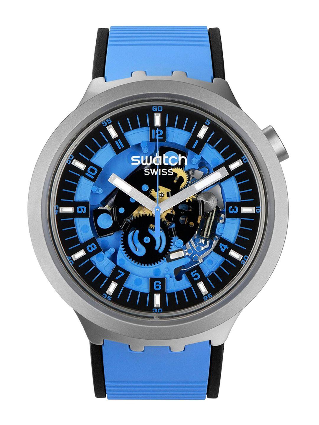 swatch unisex round dial & regular straps analogue watch sb07s106