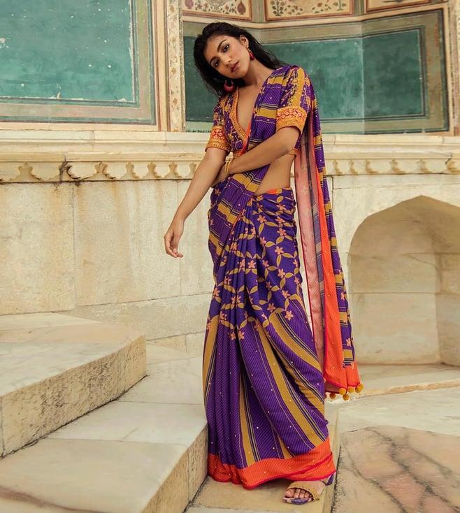 swati vijaivargie purple makrana blouse