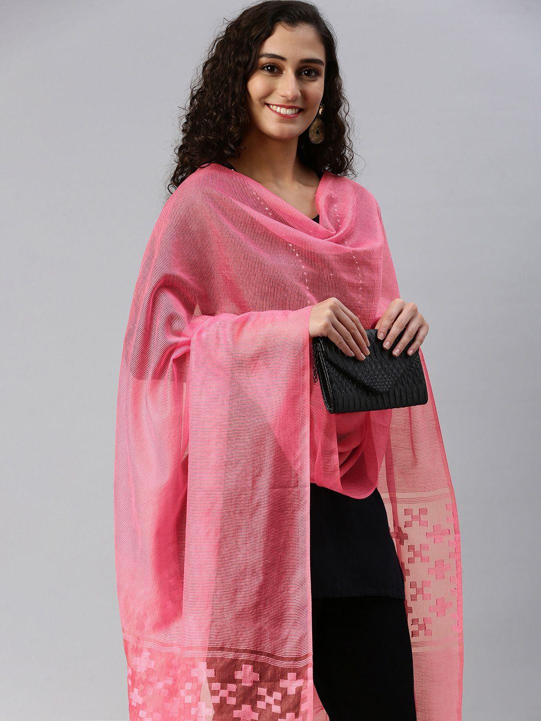 swatika geometric woven design dupatta