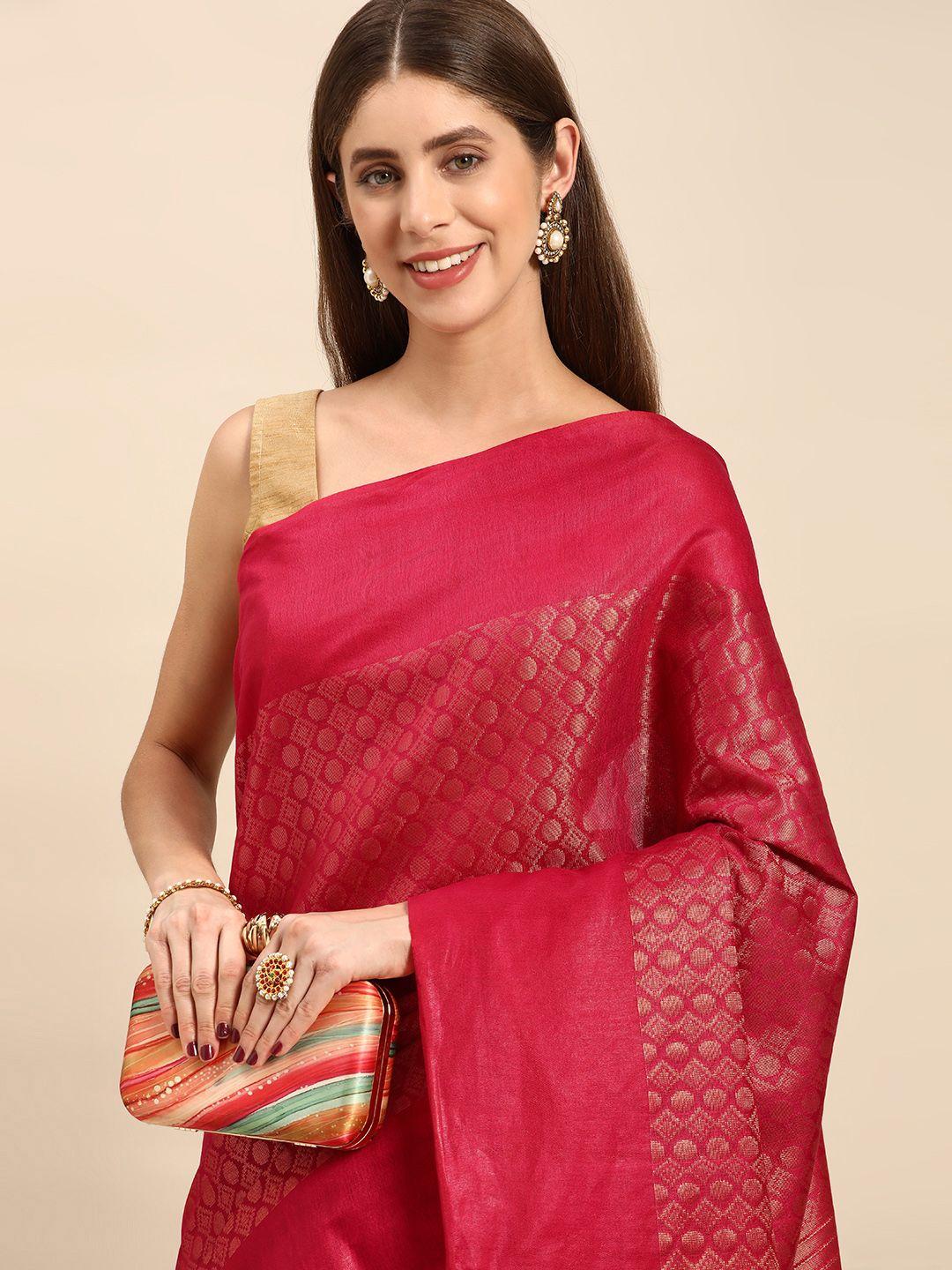 swatika woven design zari silk blend bhagalpuri saree