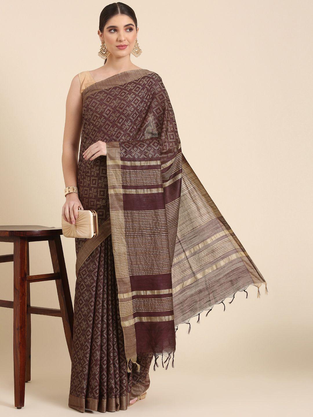 swatika woven design ethnic motifs bhagalpuri saree