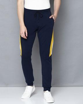sweat pants with contrast taping