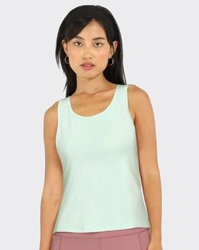 sweat wicking step up active tank top