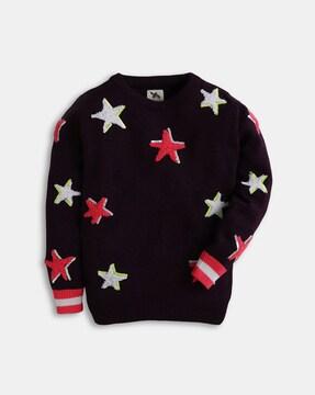 sweater with sequins accent
