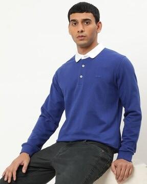 sweatshirt with contrast collar