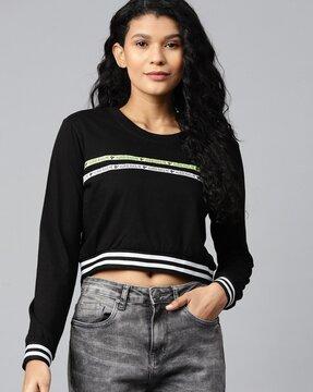 sweatshirt with contrast tipping