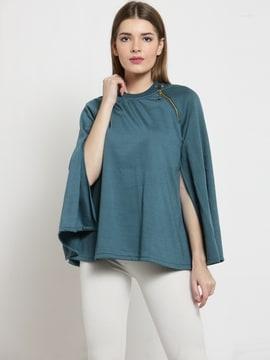 sweatshirt with cuffed-sleeves