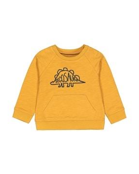 sweatshirt with dino embroidery
