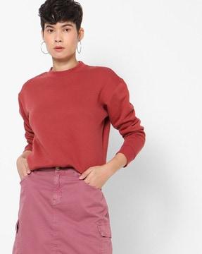 sweatshirt with drop sleeves