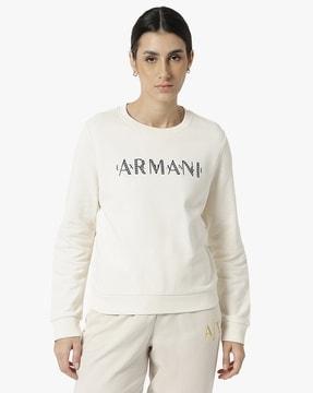 sweatshirt with embellished logo