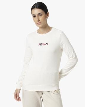 sweatshirt with embroidered logo