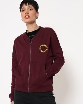 sweatshirt with split-kangaroo pockets