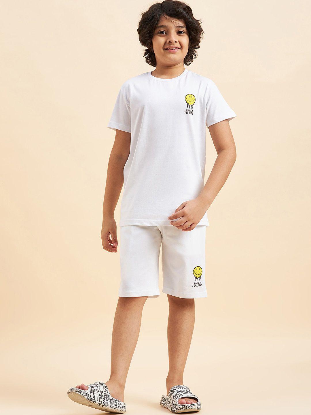 sweet dreams boys round neck t-shirt with shorts