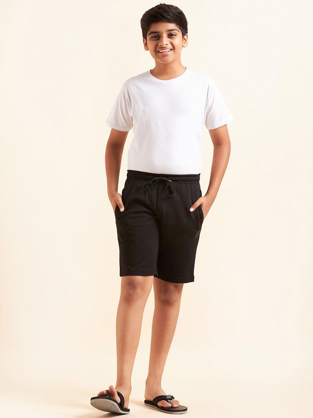 sweet dreams boys solid lounge shorts