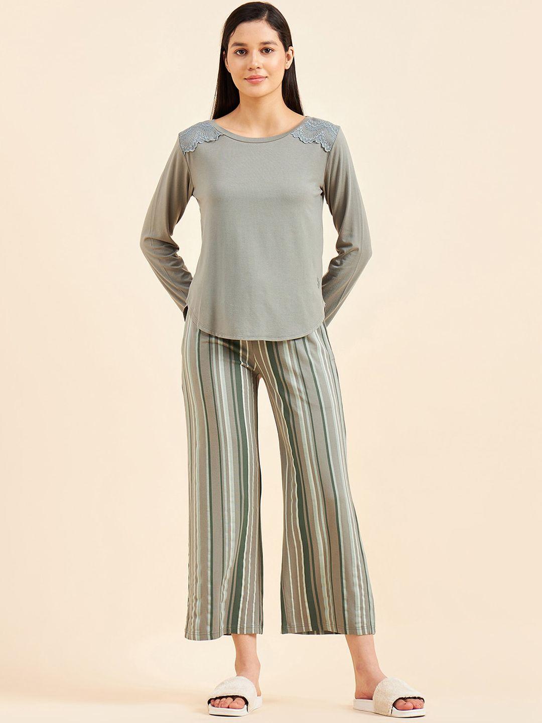 sweet dreams striped top & trousers