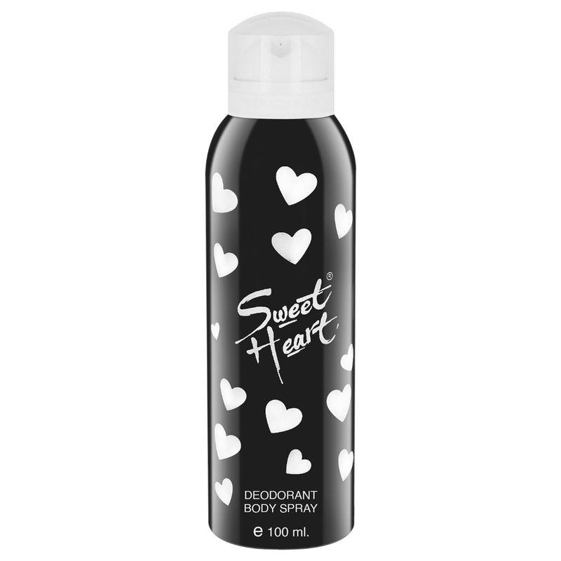 sweet heart black deodorant body spray