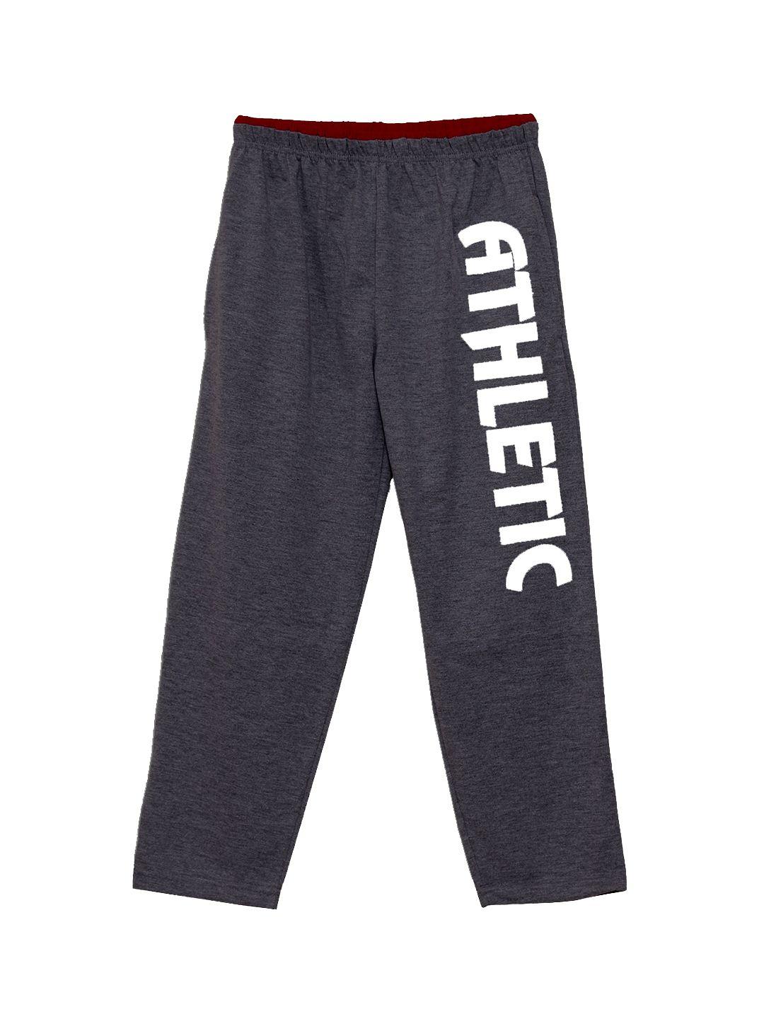 sweet angel boys charcoal black solid straight fit track pants