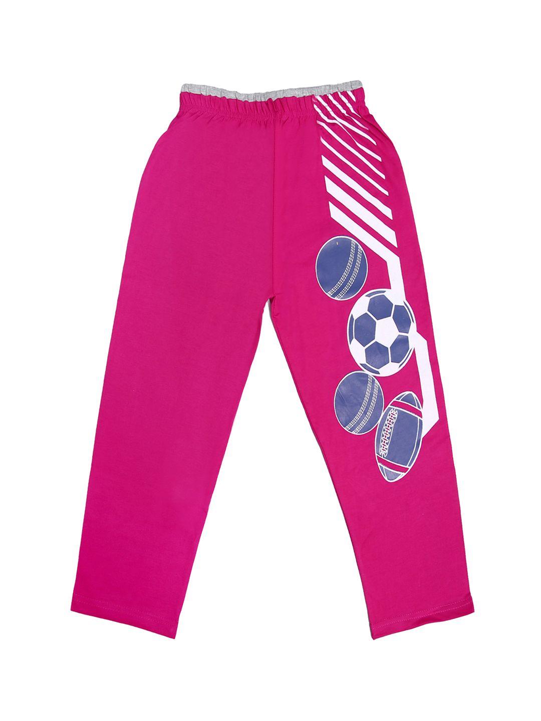 sweet angel boys pink solid straight-fit track pants