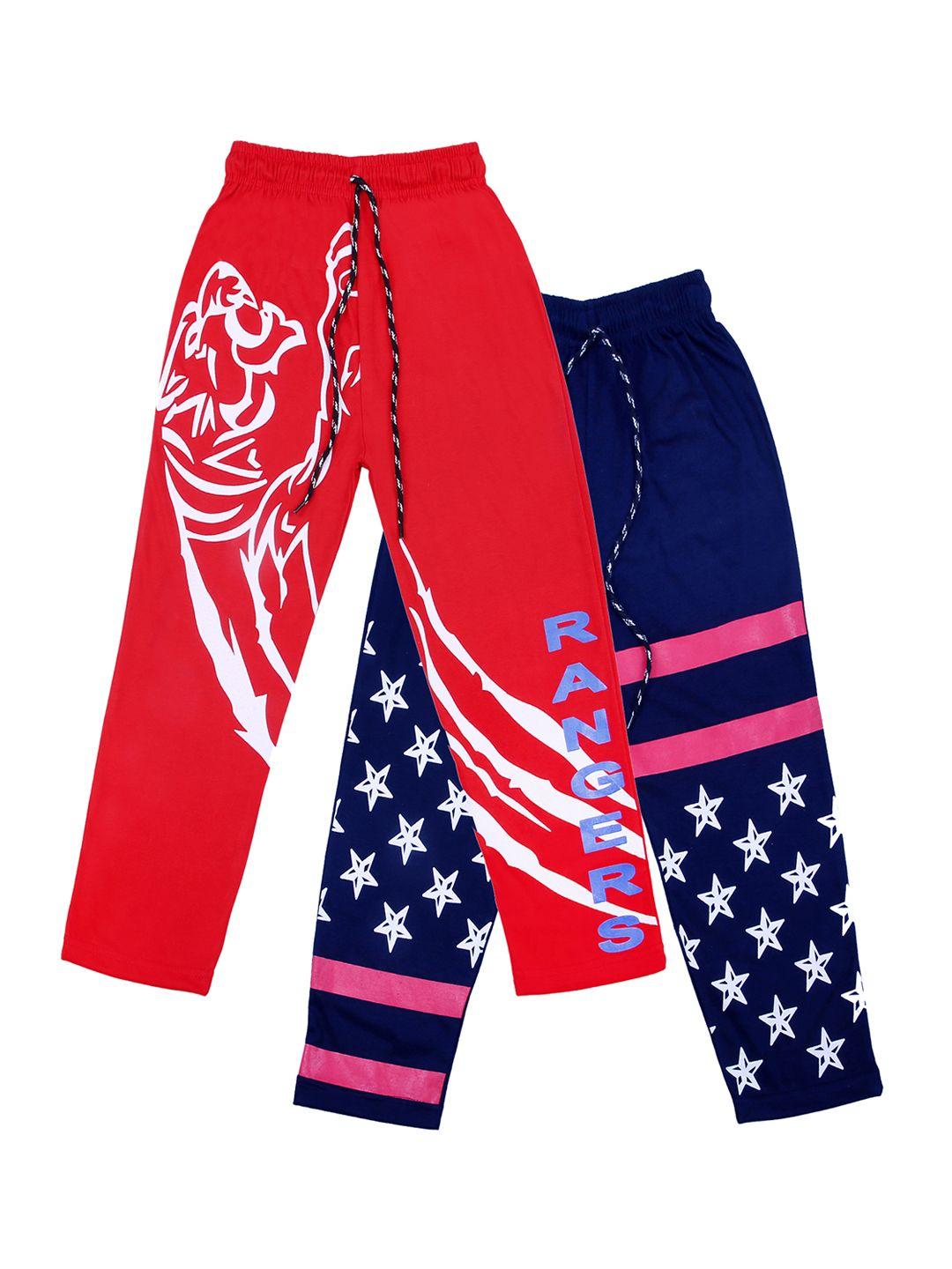 sweet angel kids pack of 2 printed track pants