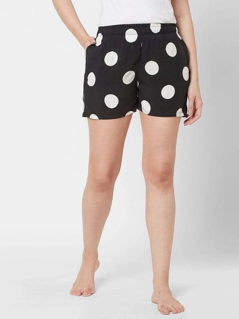 sweet dreams black polka dots shorts