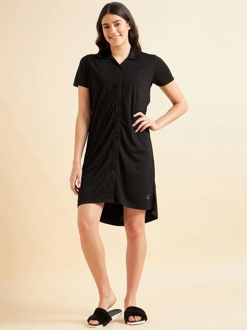 sweet dreams black shirt dress