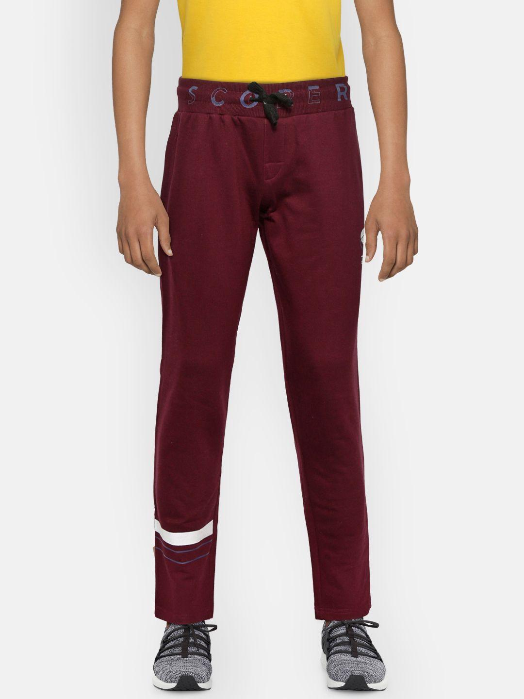 sweet dreams boys burgundy solid track pants