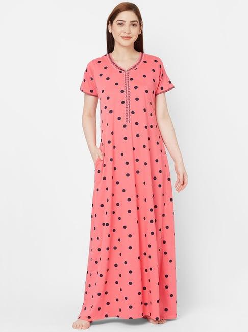 sweet dreams coral printed nighty