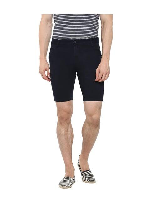 sweet dreams dark navy cotton bermuda shorts