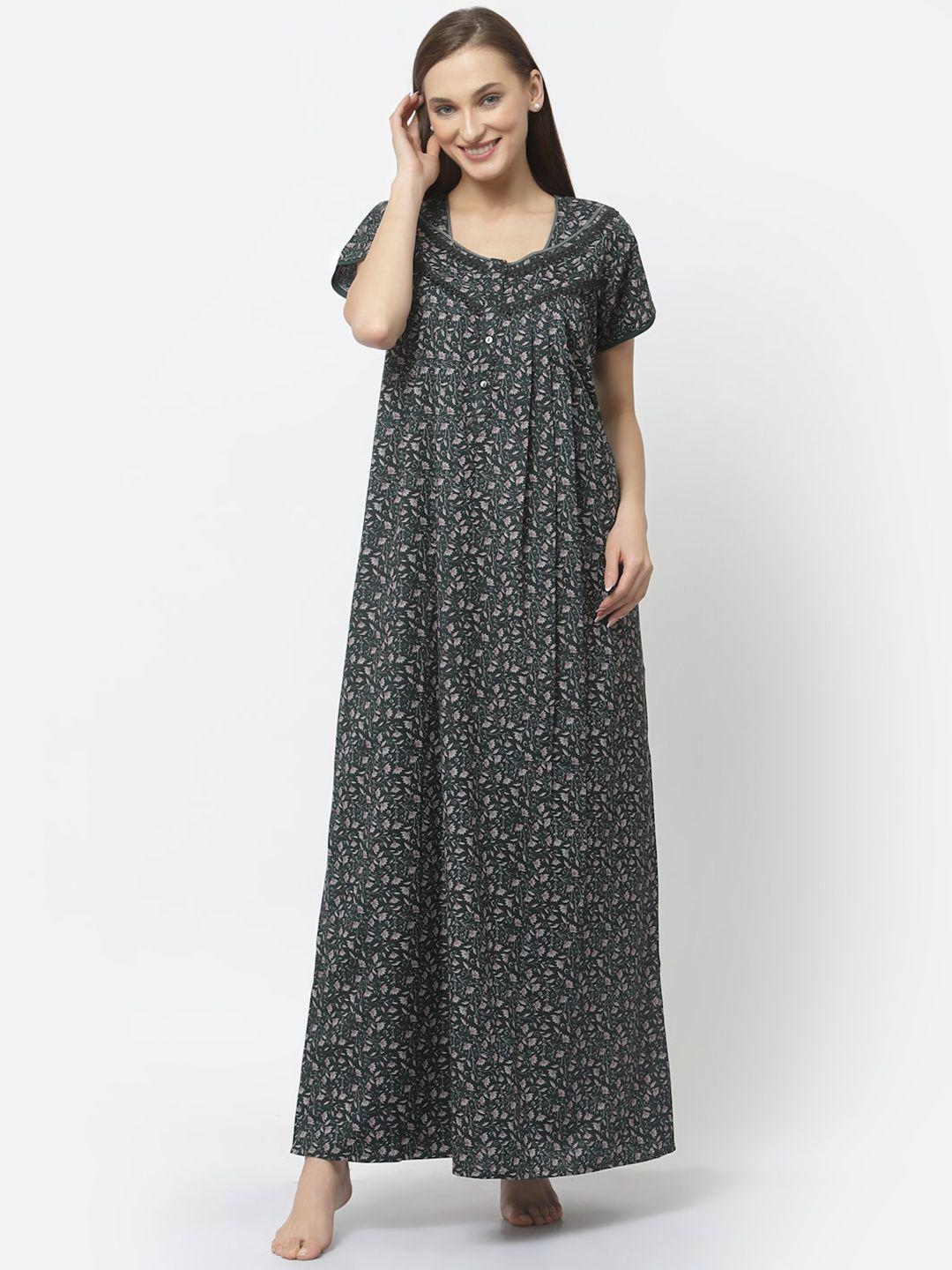 sweet dreams floral printed maxi nightdress