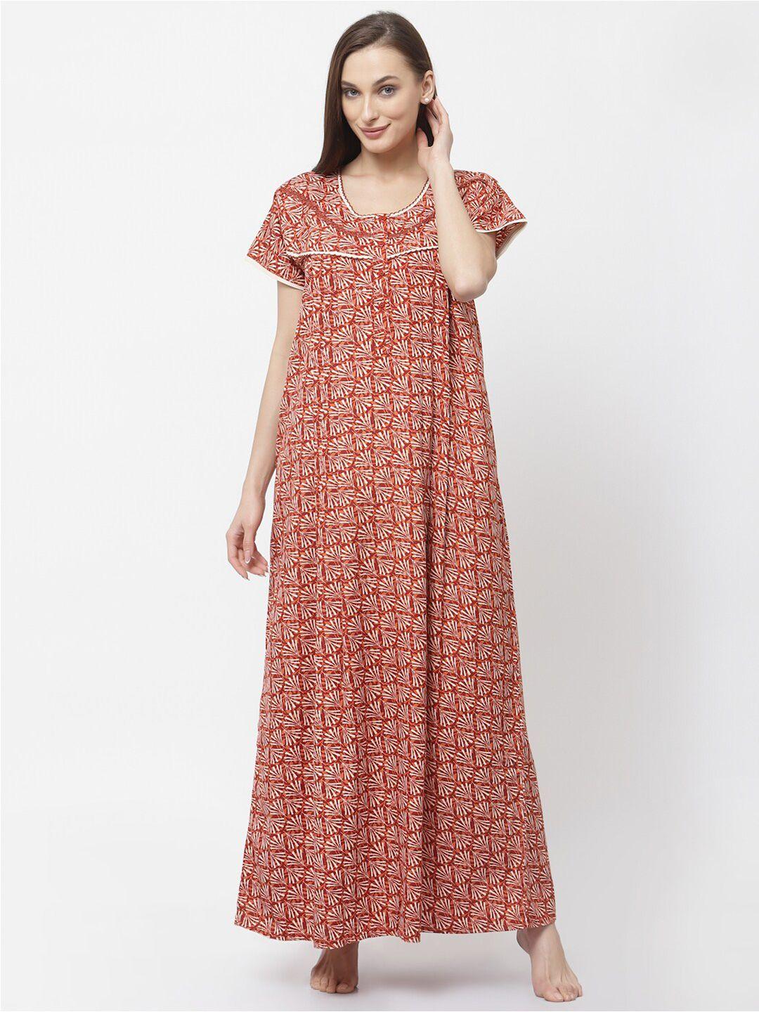 sweet dreams floral printed maxi nightdress